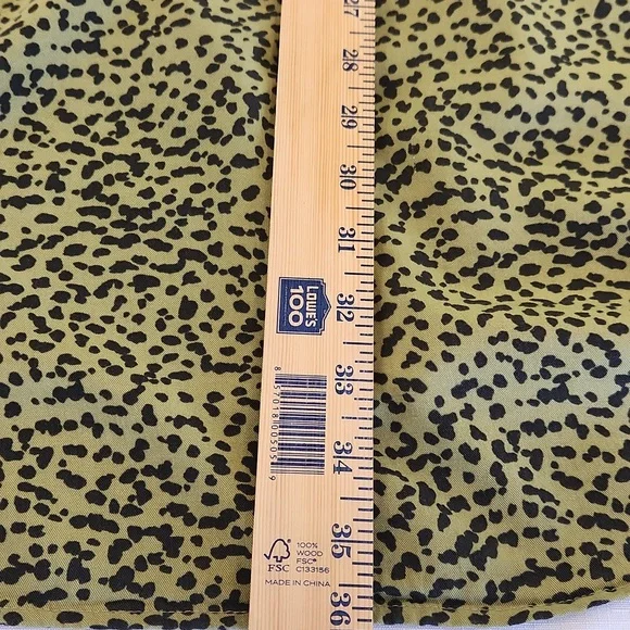 H&M Green Black Oversized Leopard Print Dress. Size 12 - Picture 9 of 9